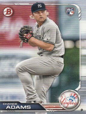Chance Adams - 2019 Topps Rookie Baseball Card